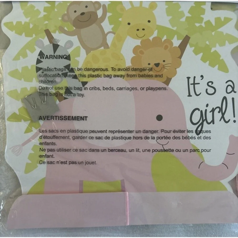 5 Pcs Pink Floral Elephant Honeycomb Centerpieces It'S a Girl‎ Baby Shower Party